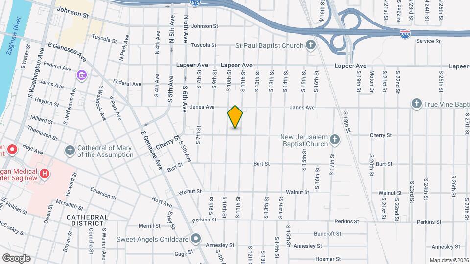 1615 Cherry St Mapa y Detalles de la Ubicación