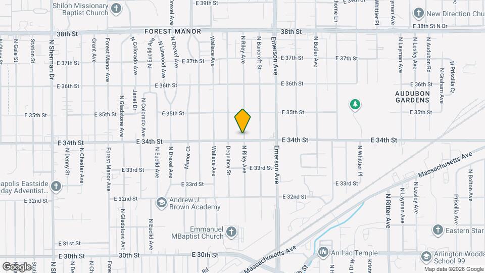 4938 E 34th St Map and Location Details