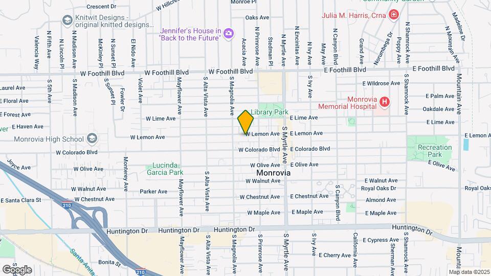 228 W Lemon Ave Map and Location Details
