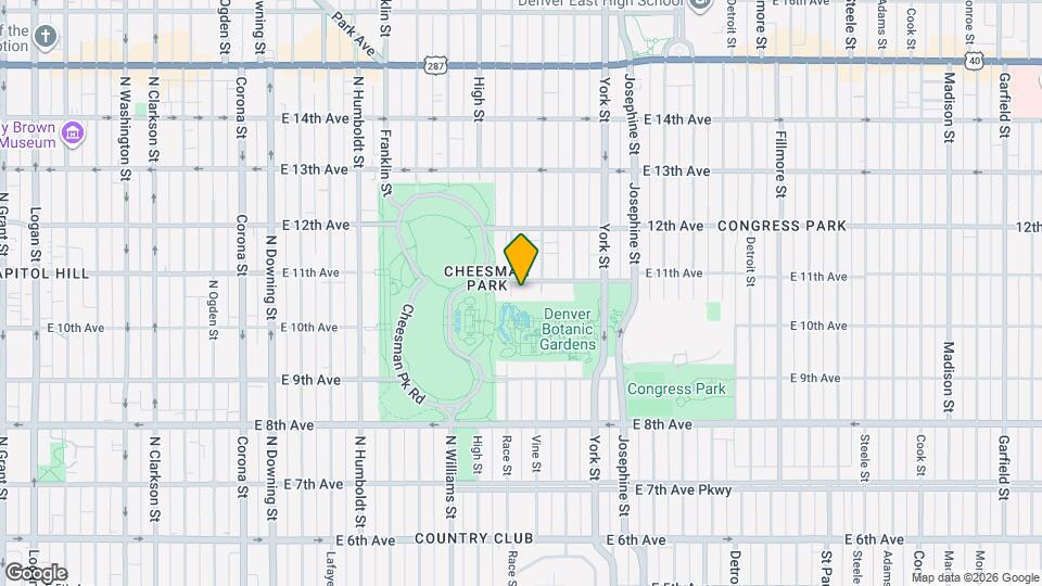 1070 Race St Map and Location Details