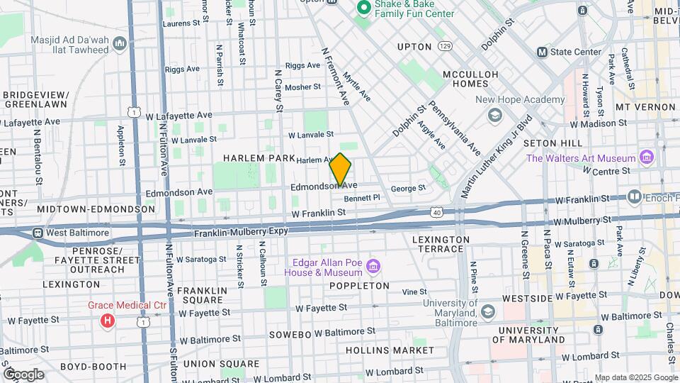 1027 Edmondson Ave Map and Location Details