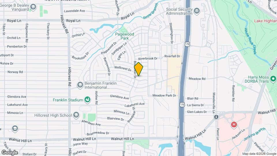 7515 Meadow Oaks Dr Map and Location Details