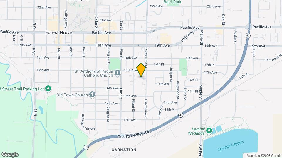 1628 Hawthorne St Map and Location Details