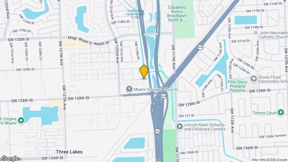11921 SW 126th Terrace Map and Location Details