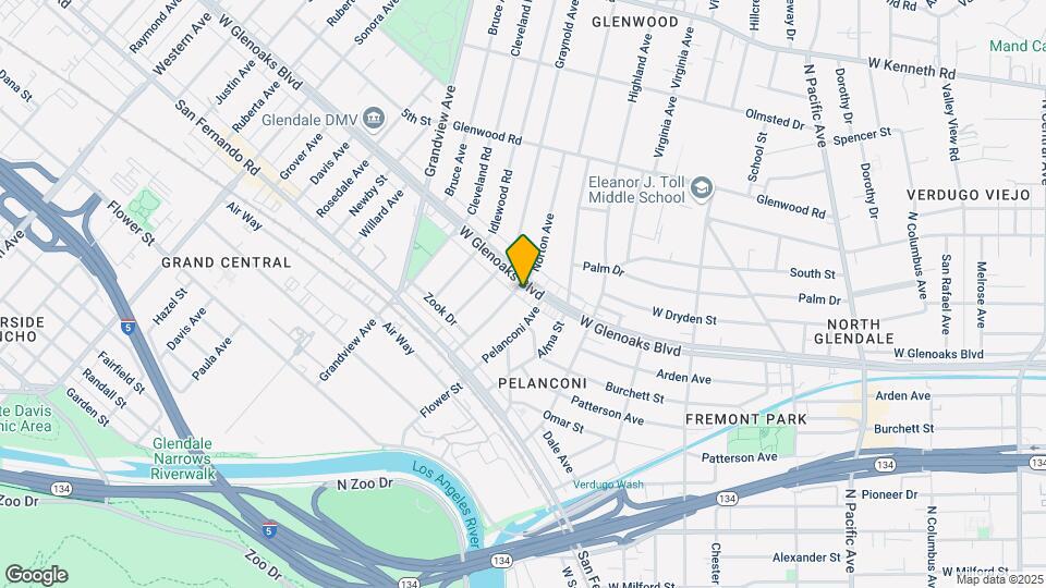 960-962 W Glenoaks Blvd Map and Location Details
