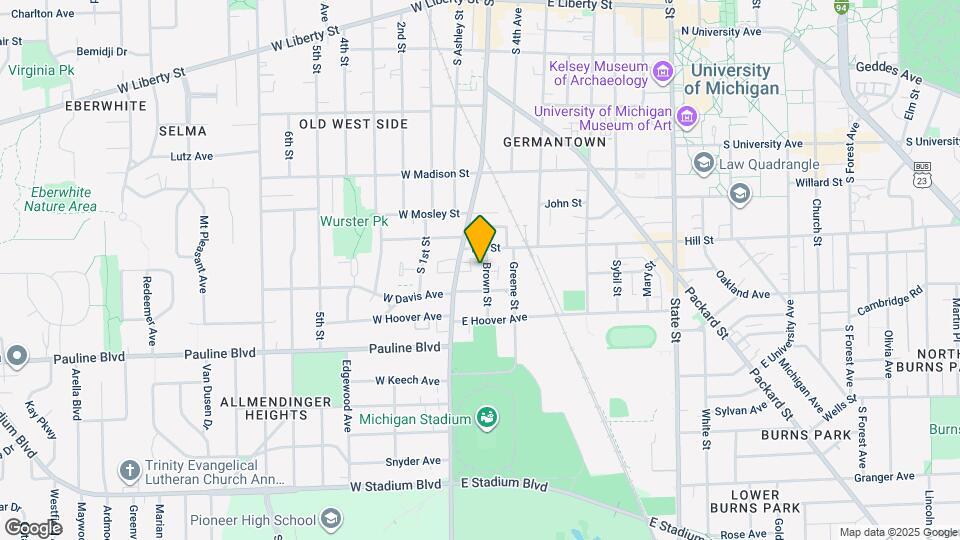 818 Brown St Mapa y Detalles de la Ubicación