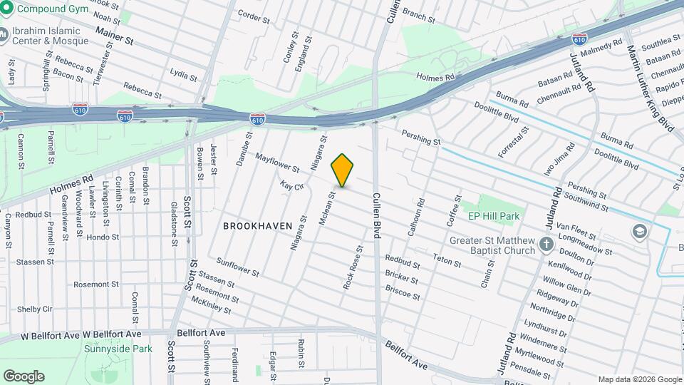 4510 Mayflower St Map and Location Details