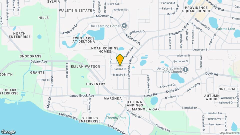 312 Garland St Mapa y Detalles de la Ubicación