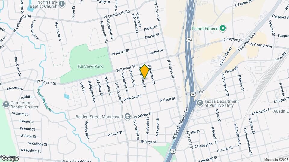327 W Texas St Map and Location Details