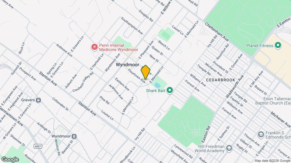 7717 Flourtown Ave Map and Location Details