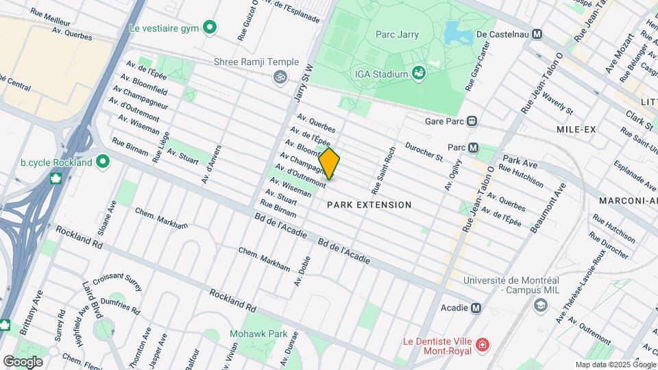 7865 D'outremont Av Map and Location Details