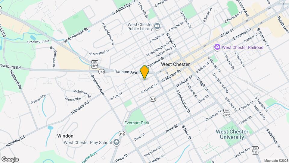 340 W Gay St Map and Location Details