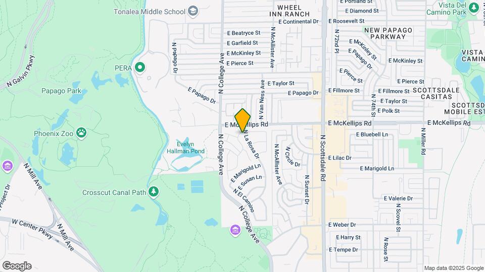 351 E Bluebell Ln Map and Location Details