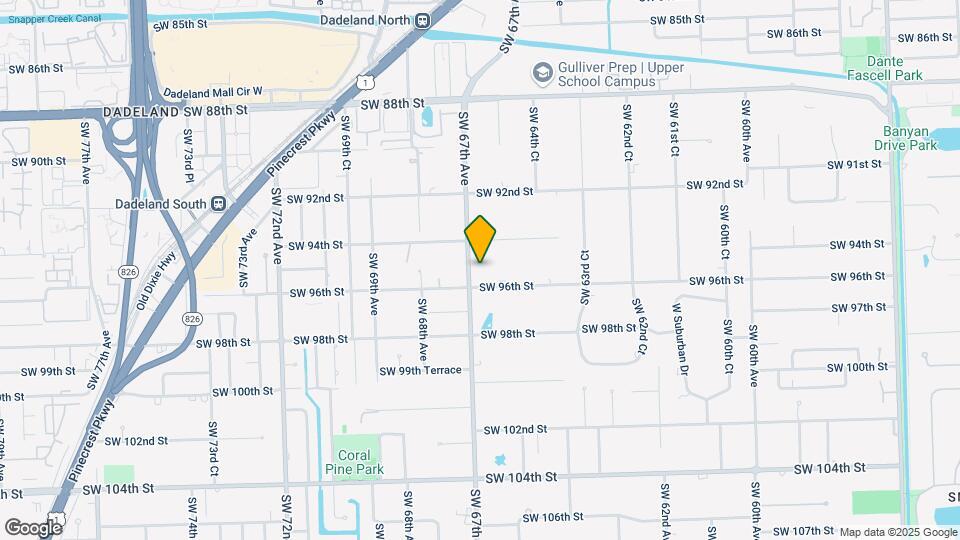9505 SW 67th Ave Map and Location Details