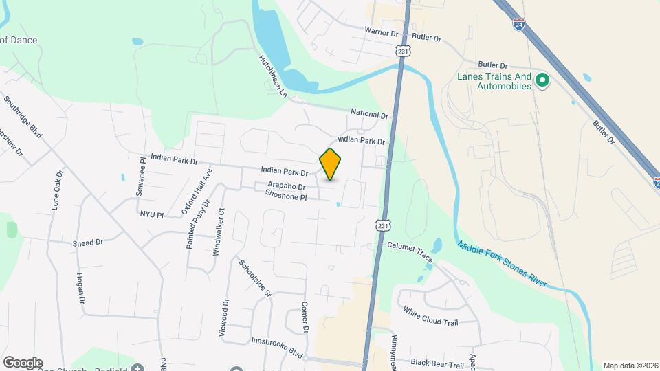 240 Arapaho Dr Map and Location Details