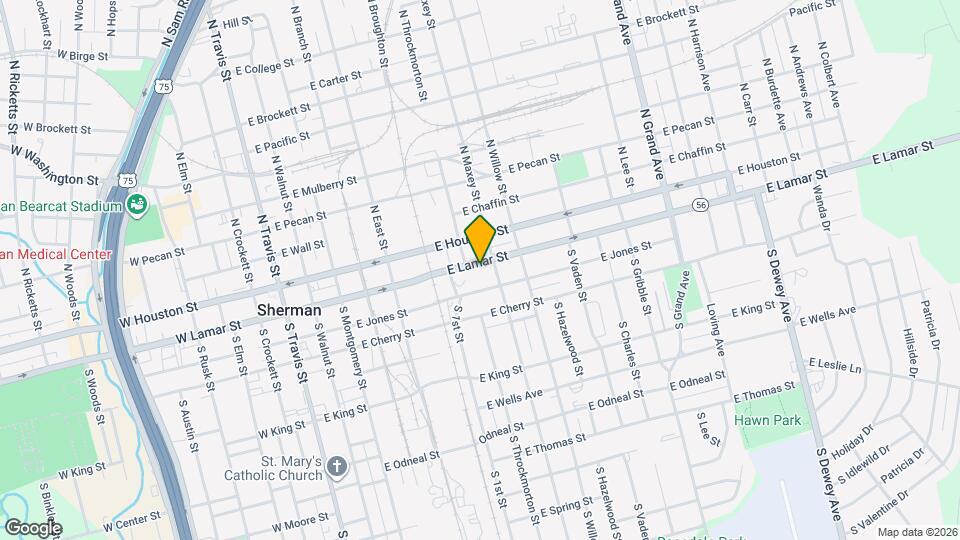 710 E Lamar St Map and Location Details