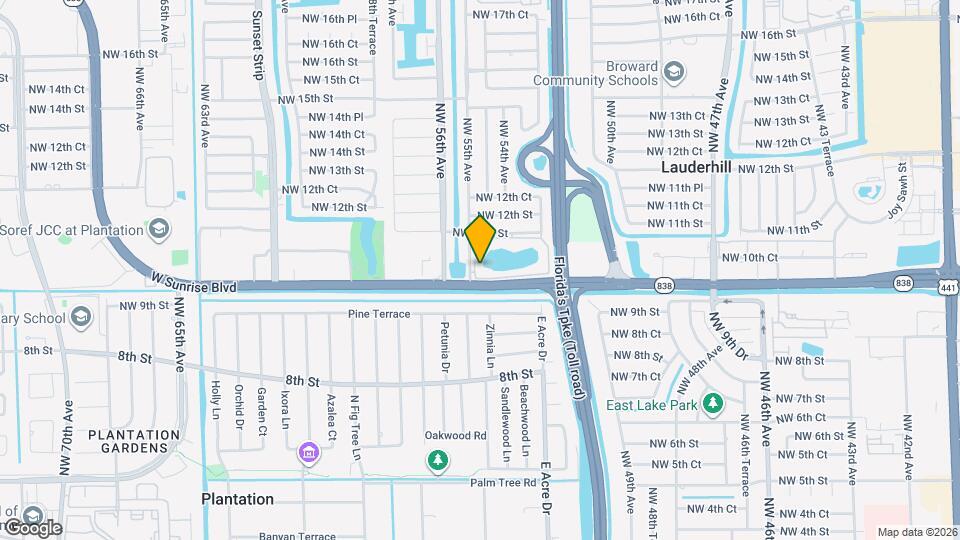 5495 NW 10th Ct Map and Location Details