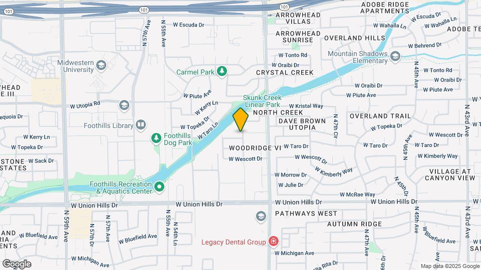 5206 W Topeka Dr Map and Location Details