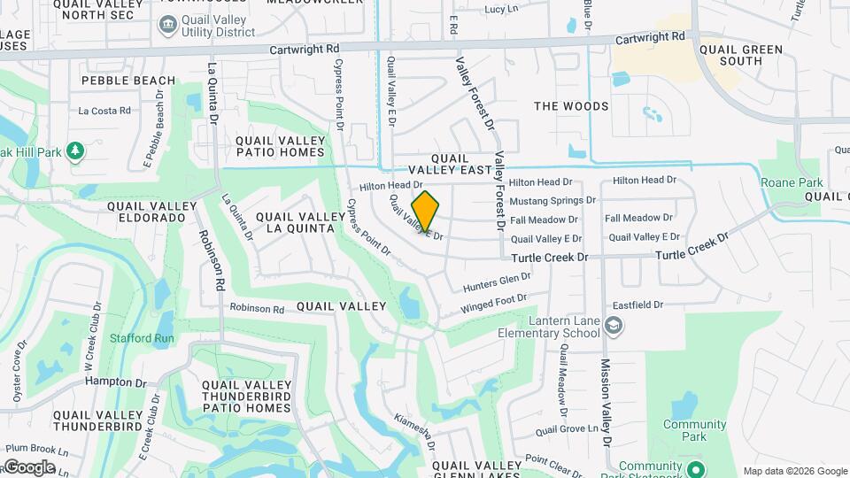 2319 Quail Valley E Dr Map and Location Details