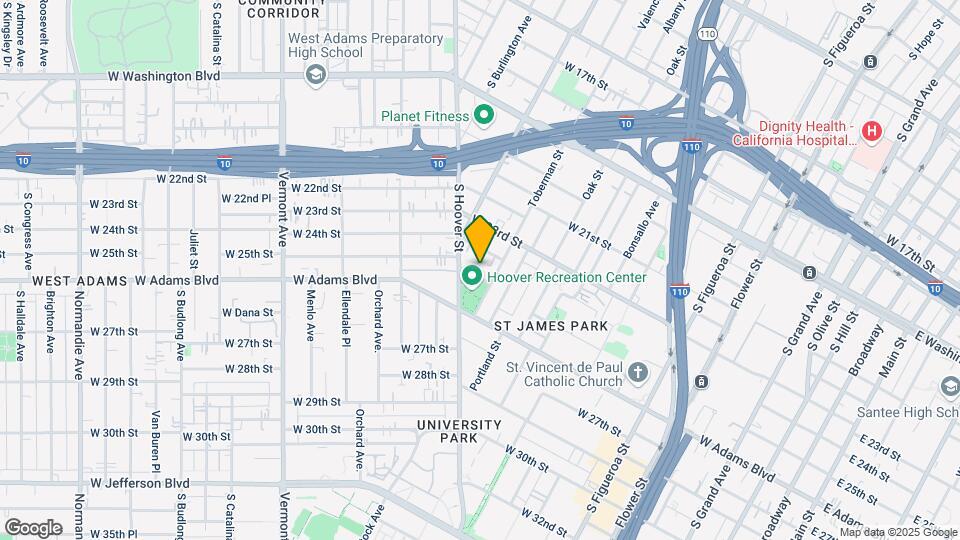 1017 W 25th St Map and Location Details