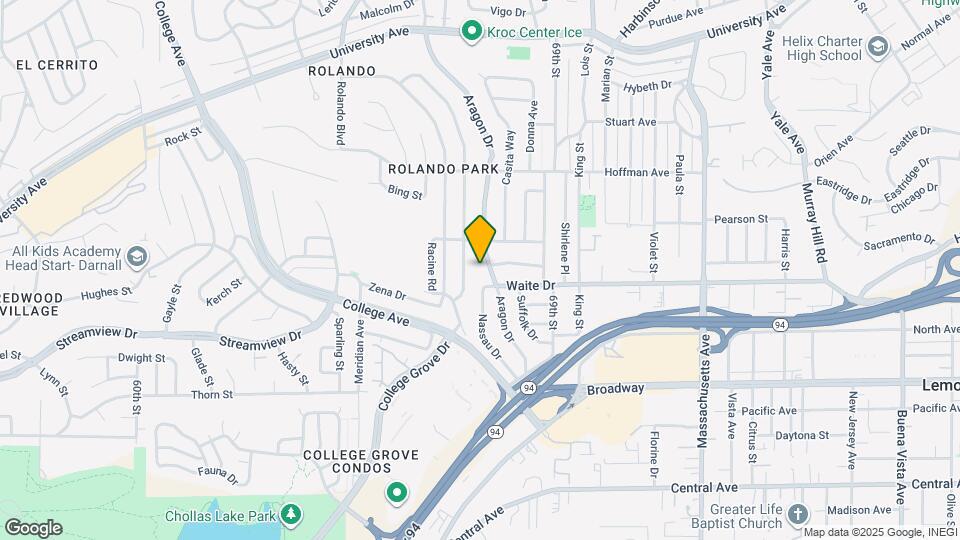 3822 Aragon Dr Map and Location Details