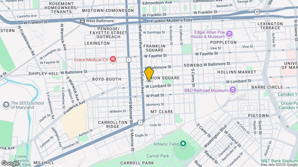 1712 W Lombard St Map and Location Details