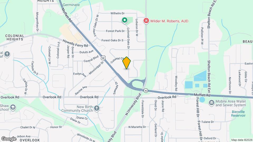 1631 Colonial Oaks Dr Map and Location Details