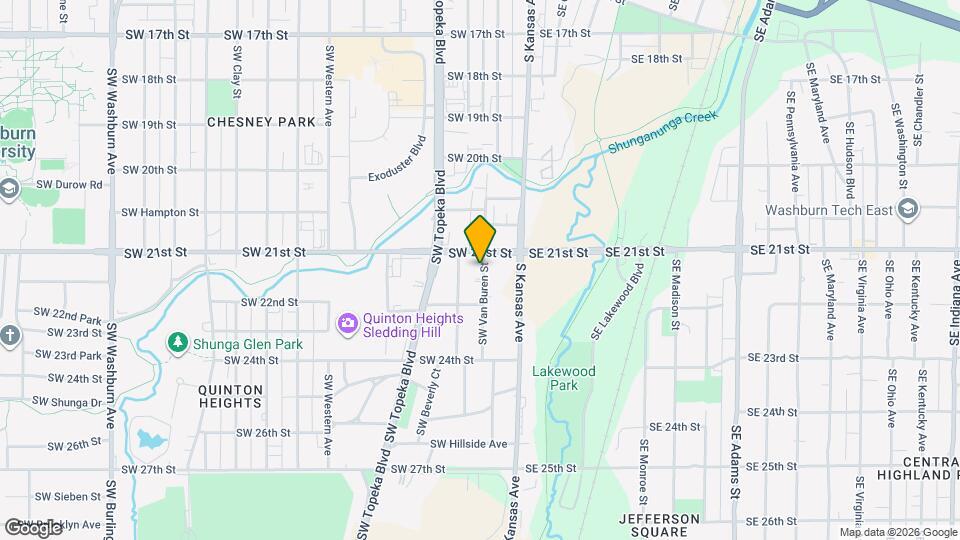 2117 SW Van Buren St Map and Location Details