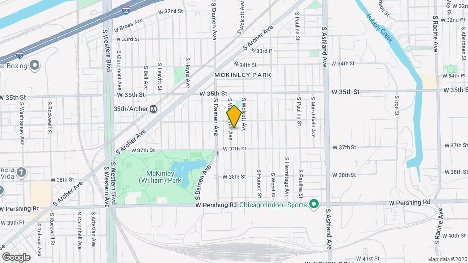 3621 S Winchester Ave Map and Location Details