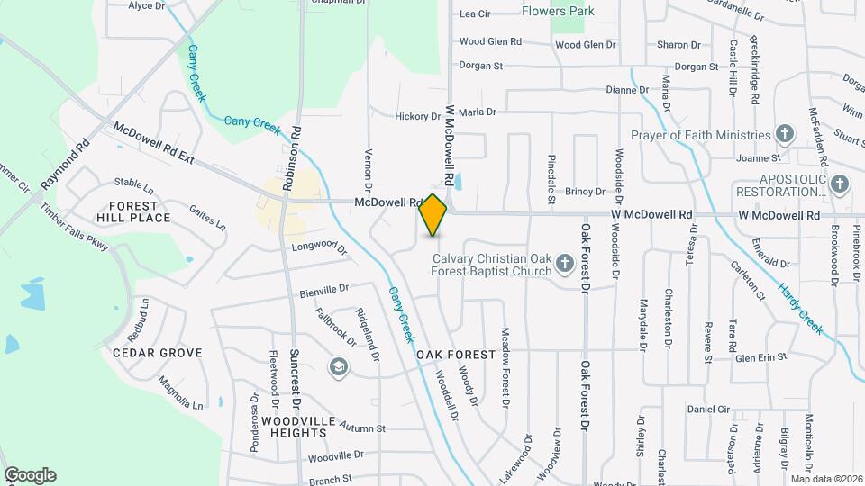 1745 Woody Dr Map and Location Details