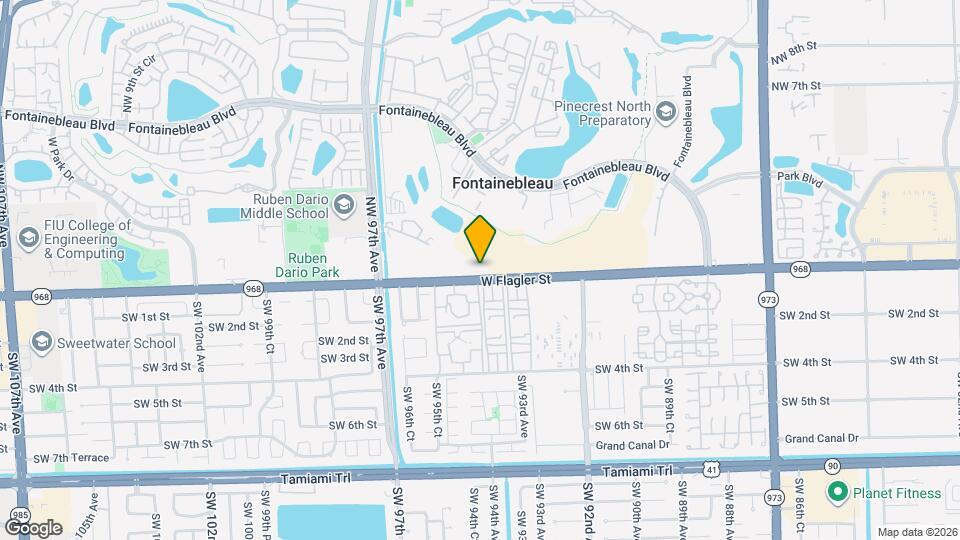 9405 W Flagler St, Unit D410 Map and Location Details