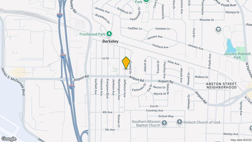 6214 Jefferson Ave Map and Location Details