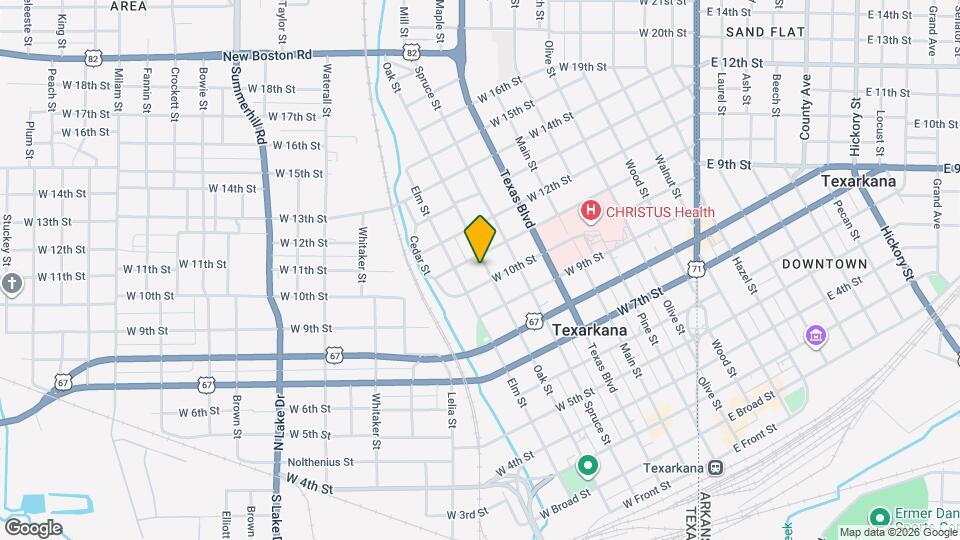 1017 Oak St Map and Location Details
