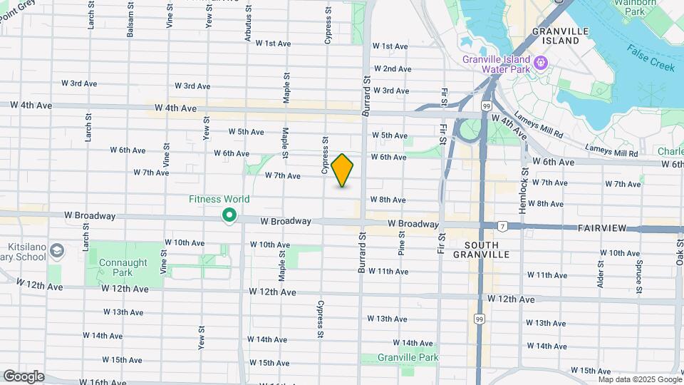 1855 W 8th Ave Map and Location Details