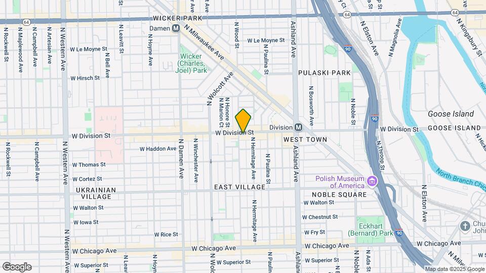 1755 W Division St Map and Location Details