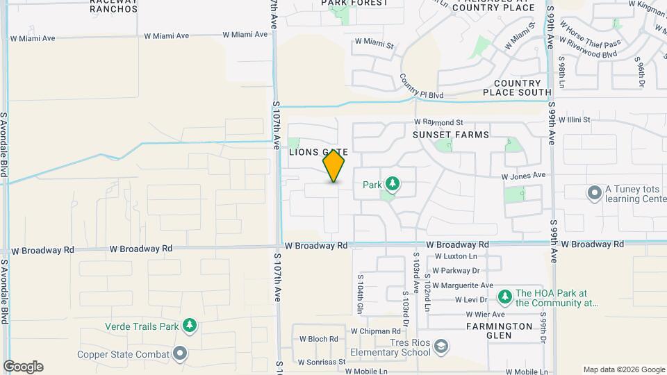 10519 W Atlantis Wy Map and Location Details