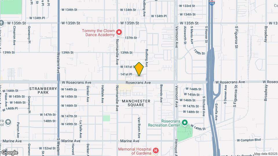 1239 W Rosecrans Ave Map and Location Details