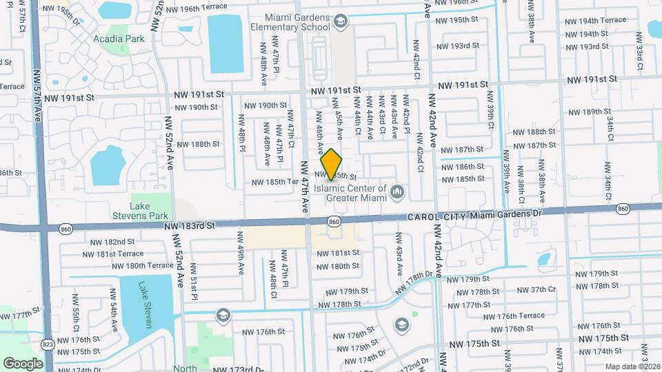 4552 NW 185th St Map and Location Details