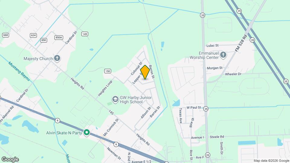 1038 Cash St Map and Location Details