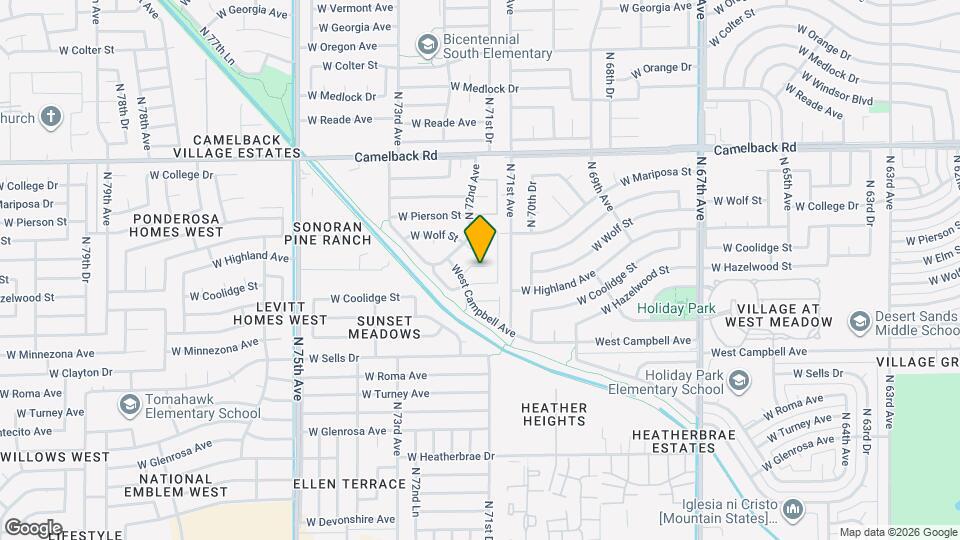 7129 W Hazelwood St Map and Location Details