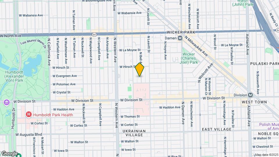 1312 N Bell Ave Mapa y Detalles de la Ubicación