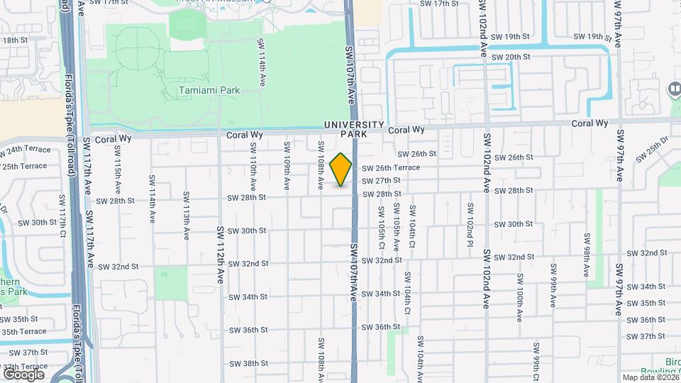 10731 SW 28th St Map and Location Details