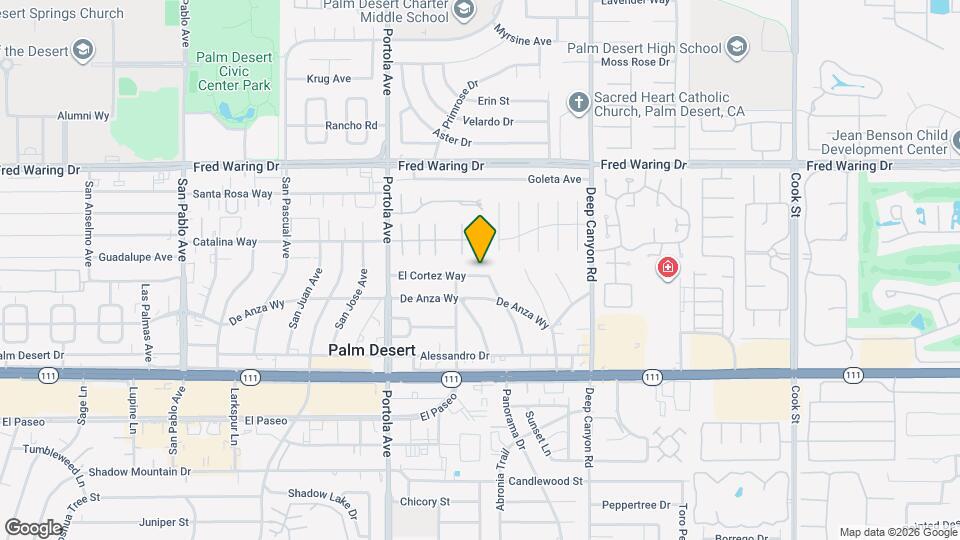 74220 El Cortez Way Map and Location Details
