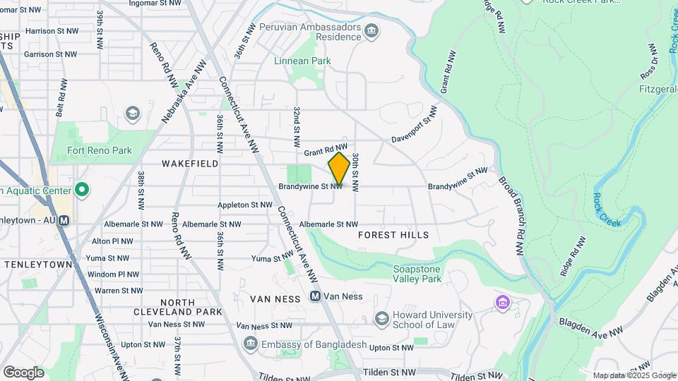 3020 Brandywine St NW Map and Location Details