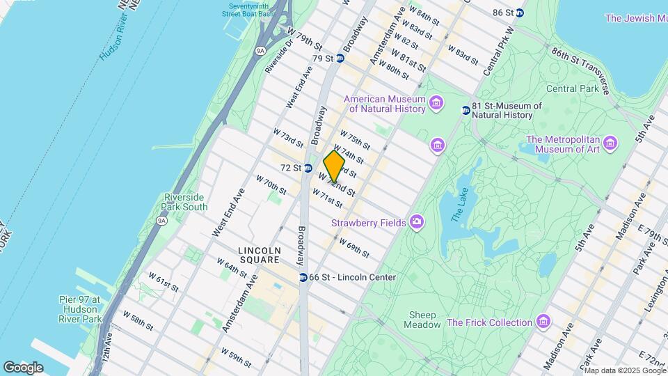 140 W 72nd St Map and Location Details