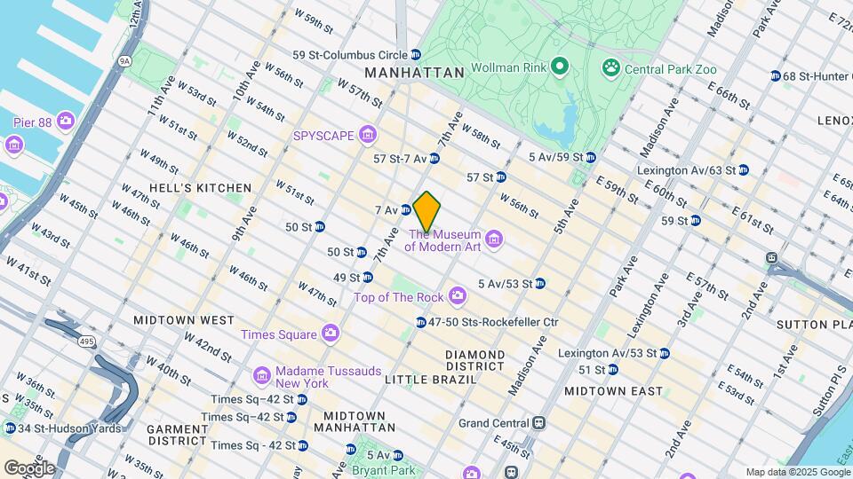 135 W 52nd St Map and Location Details