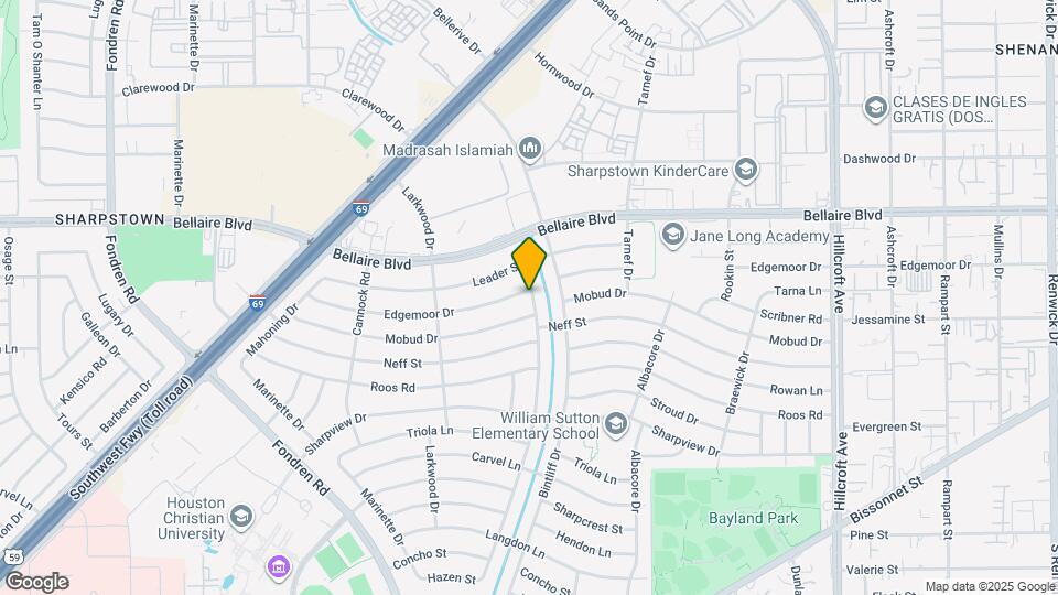 6915 Edgemoor Dr Map and Location Details