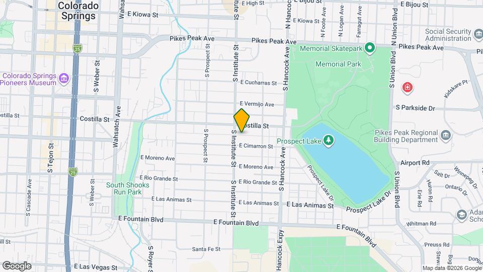 912 1/2 E Cimarron St Map and Location Details