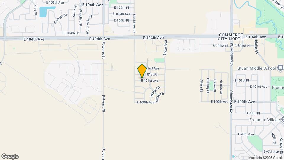 13897 E 101st Ave Map and Location Details