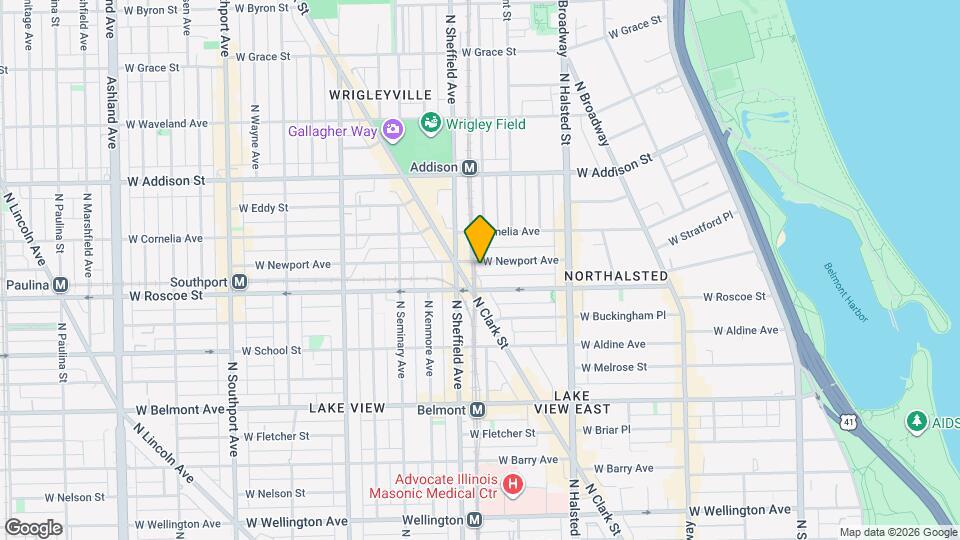 933 W Newport Ave, Unit 3 Mapa y Detalles de la Ubicación